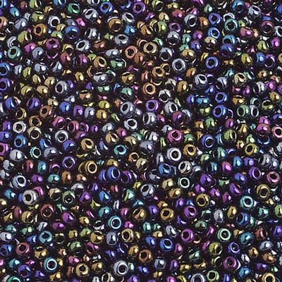 Preciosa Seedbead 10/0 - SB00096 Opaque Metallic Iris Multi