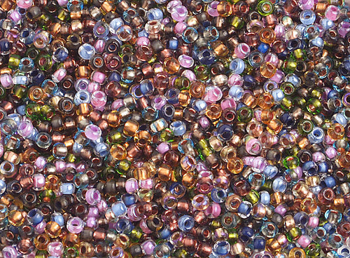 Preciosa Seedbead 10/0 - SB00098 Colorlined Earthtone Mix