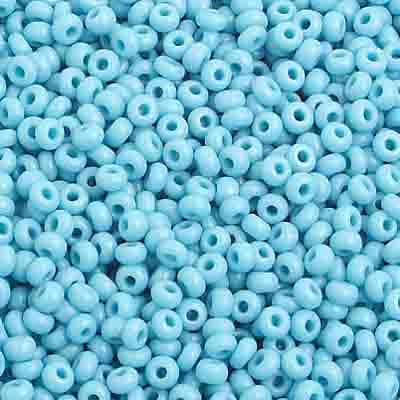 Preciosa Seedbead 10/0 - SB01004 Opaque Turquoise Blue