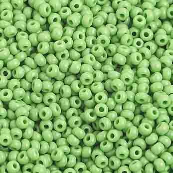 Preciosa Seedbead 10/0 - SB01014 Opaque Light Green