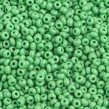 Preciosa Seedbead 10/0 - SB01018 Opaque Medium Green