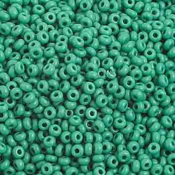 Preciosa Seedbead 10/0 - SB01020 Opaque Medium Dark Green