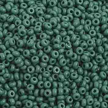 Preciosa Seedbead 10/0 - SB01022 Opaque Dark Green