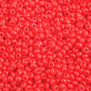 Preciosa Seedbead 10/0 - SB01024 Opaque Light Red