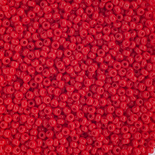 Preciosa Seedbead 10/0 - SB01026 Opaque Medium Red