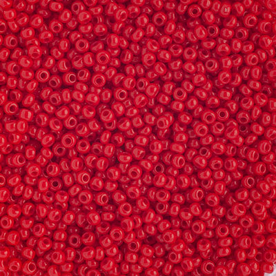 10/0 - SB01026 Moyen rouge opaque · Preciosa rocaille