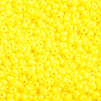 Preciosa Seedbead 10/0 - SB01032 Opaque Lemon Yellow