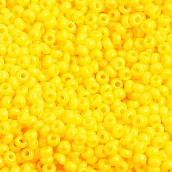 Preciosa Seedbead 10/0 - SB01034 Opaque Gold Yellow