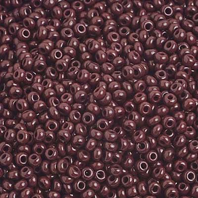 Preciosa Seedbead 10/0 - SB01058 Opaque Dark Brown