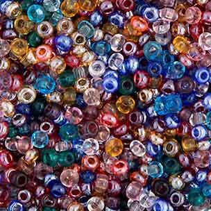 Preciosa Seedbead 10/0 - SB01170 Transparent Multi