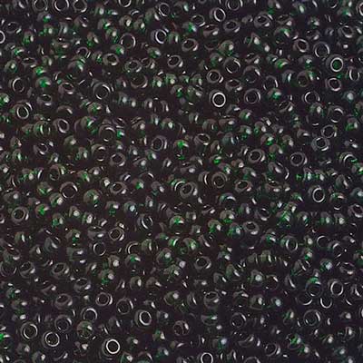 Preciosa Seedbead 10/0 - SB01176 Transparent Dark Green