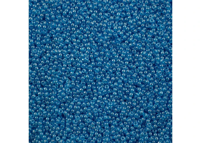 Preciosa Seedbead 10/0 - SB01239 Transparent Medium Aqua Luster