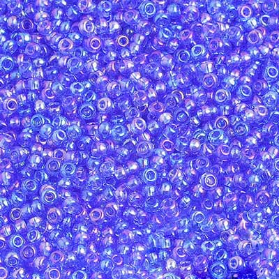10/0 - SB01248 Bleu glacé iris transparent · Preciosa rocaille||Preciosa Seedbead 10/0 - SB01248 Transparent Iris Ice Blue