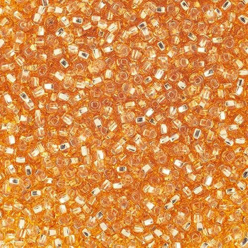 10/0 - SB01294-01 Or clair coeur argenté · Preciosa rocaille||Preciosa Seedbead 10/0 - SB01294-01 Silverlined Light Gold