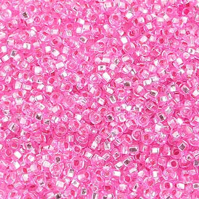 Preciosa Seedbead 10/0 - SB01398 Silverlined Dyed Rose