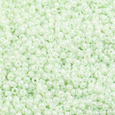 Preciosa Seedbead 10/0 - SB01425 Chalk Pearl Dyed Pale Green