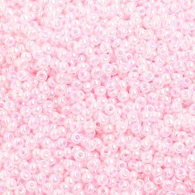 Preciosa Seedbead 10/0 - SB01435 Chalk Pearl Dyed Pale Pink