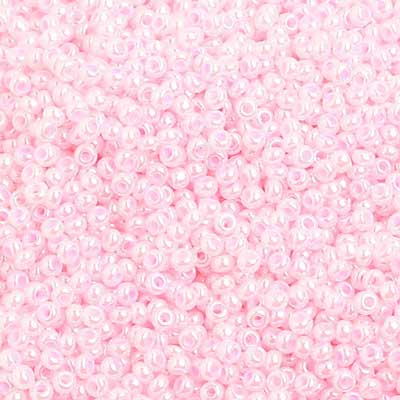 10/0 - SB01435 Teint rose pâle nacré chalk · Preciosa rocaille||Preciosa Seedbead 10/0 - SB01435 Chalk Pearl Dyed Pale Pink