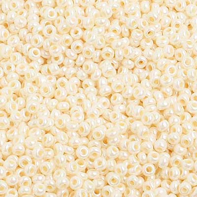 Preciosa Seedbead 10/0 - SB01470 Chalk Pearl Eggshell