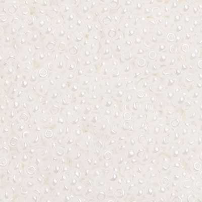 10/0 - SB01477 Blanc nacré chalk · Preciosa rocaille||Preciosa Seedbead 10/0 - SB01477 Chalk Pearl White Strung