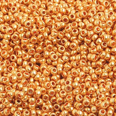 Preciosa Seedbead 10/0 - SB01504 Opaque Metallic Gold