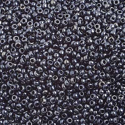 Preciosa Seedbead 10/0 - SB01506 Opaque Metallic Gunmetal