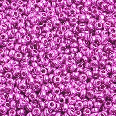 Preciosa Seedbead 10/0 - SB01508 Opaque Metallic Fuchsia