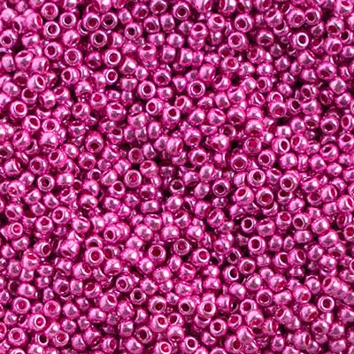 Preciosa Seedbead 10/0 - SB01510 Opaque Metallic Pink