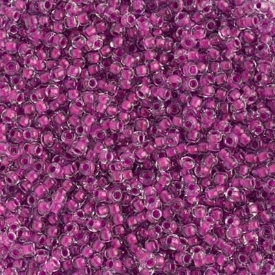 Preciosa Seedbead 10/0 - SB01519 Crystal Colorlined Neon Purple