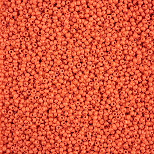 Preciosa Seedbead 10/0 - SB01561 Chalk Terra Intensive Orange Matt