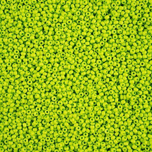 Preciosa Seedbead 10/0 - SB01567 Chalk Terra Intensive Light Green Matt