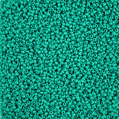 Preciosa Seedbead 10/0 - SB01570 Chalk Terra Intensive Dark Green Matt