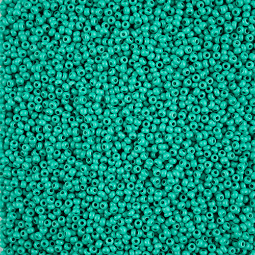 Preciosa Seedbead 10/0 - SB01570 Chalk Terra Intensive Dark Green Matt