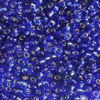 Preciosa Seedbead 10/0 - SB01600 Silverlined Mix Blue/Sapphire