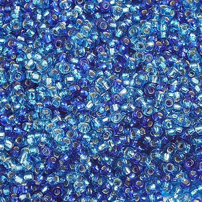 Preciosa Seedbead 10/0 - SB02001 Silverlined Mix Aqua