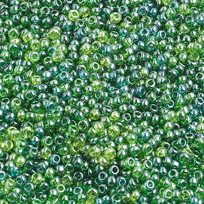 Preciosa Seedbead 10/0 - SB02010 Opaque Mix Seagreen Luster