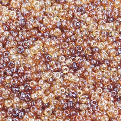 Preciosa Seedbead 10/0 - SB02013 Opaque Mix Topaz Luster