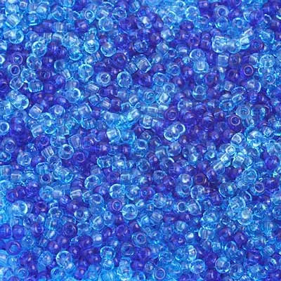 Preciosa Seedbead 10/0 - SB02026 Transparent Aqua Mix