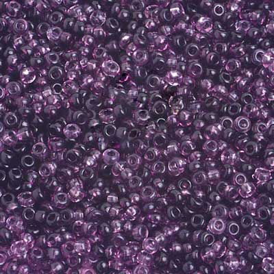 Preciosa Seedbead 10/0 - SB02027 Transparent Light & Dark Amethyst Mix