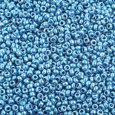 Preciosa Seedbead 10/0 - SB02295 Opaque Metallic Blue