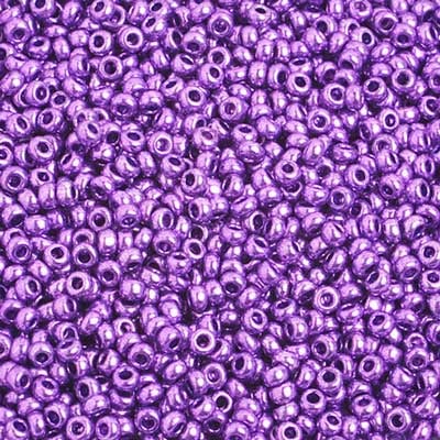 Preciosa Seedbead 10/0 - SB02296 Opaque Metallic Purple