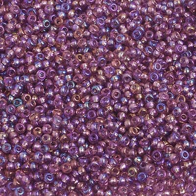 Preciosa Seedbead 10/0 - SB02306S Transparent Light Amethyst AB Strung