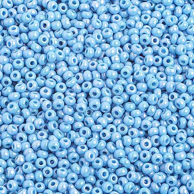 Preciosa Seedbead 10/0 - SB02313 Opaque Light Blue AB