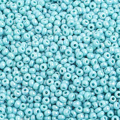 Preciosa Seedbead 10/0 - SB02314 Opaque Turquoise AB