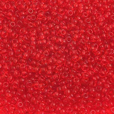 Preciosa Seedbead 10/0 - SB02340 Transparent Light Red