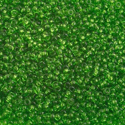 Preciosa Seedbead 10/0 - SB02346 Transparent Light Green