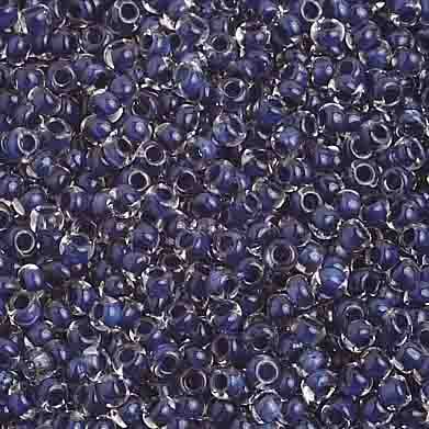 Preciosa Seedbead 10/0 - SB02356 Colorlined Navy Blue