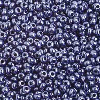 Preciosa Seedbead 10/0 - SB02368 Opaque Grey Luster