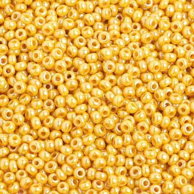 Preciosa Seedbead 10/0 - SB02380 Opaque Yellow Luster