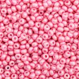 Preciosa Seedbead 10/0 - SB02393 Opaque Shiny Pink